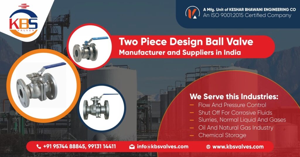 2 Piece Design Ball Valves Manufacturer in Ahmedabad, Gujarat & India