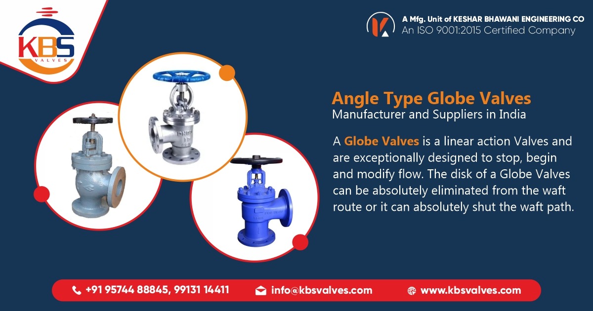 Angle Type Globe Valves Manufacturer in Ahmedabad, India