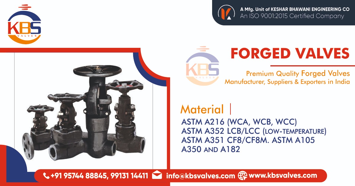 forged valves manufacturer, suppliers & exporter in india