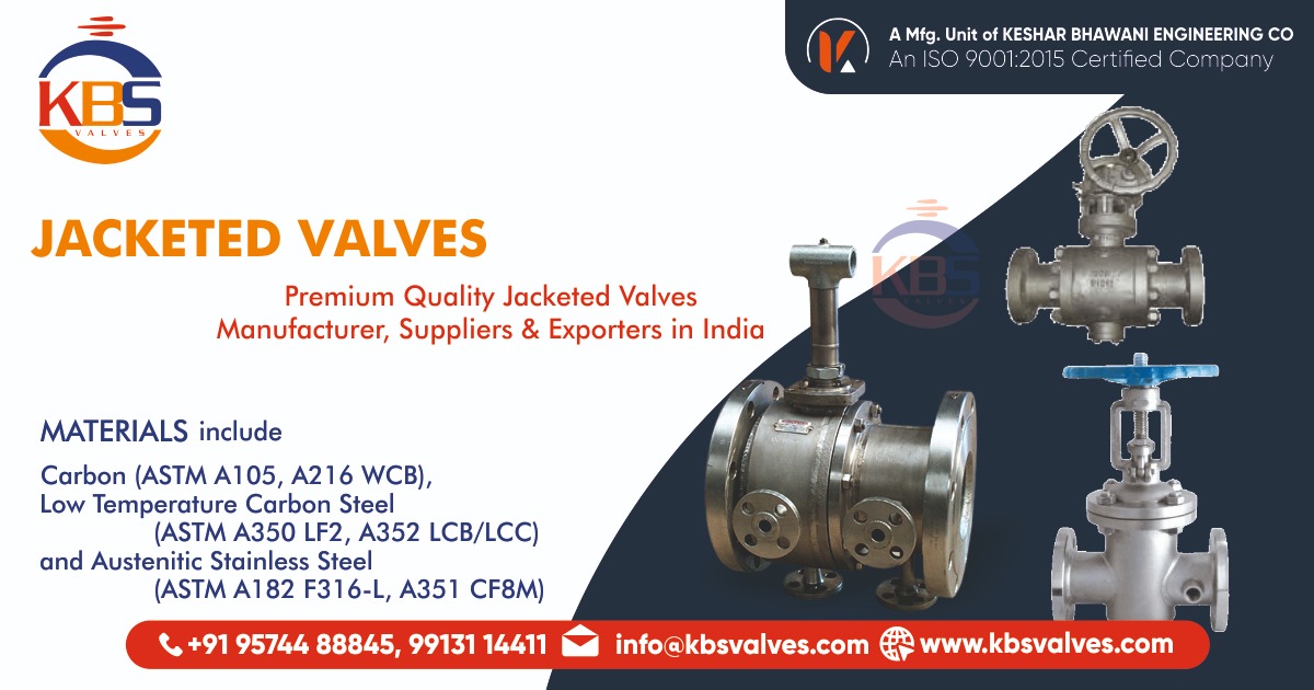 Jacketed valves manufacturer, suppliers & exporters in india