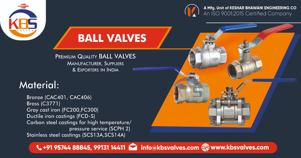 Ball valve Manufacturer Exporters & Suppliers in India