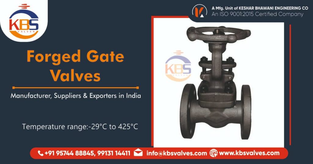 Forged Gate Valves Manufacturer, Suppliers & Exporters in India