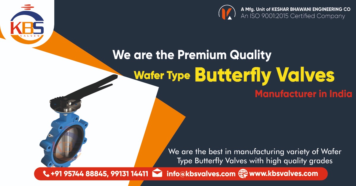 Wafer Type Butterfly Valve Manufacture, Suppliers & Exports In India