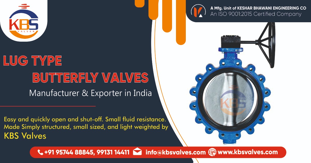 Lug Type Butterfly Valves Manufacturer, Suppliers & Exporters in India