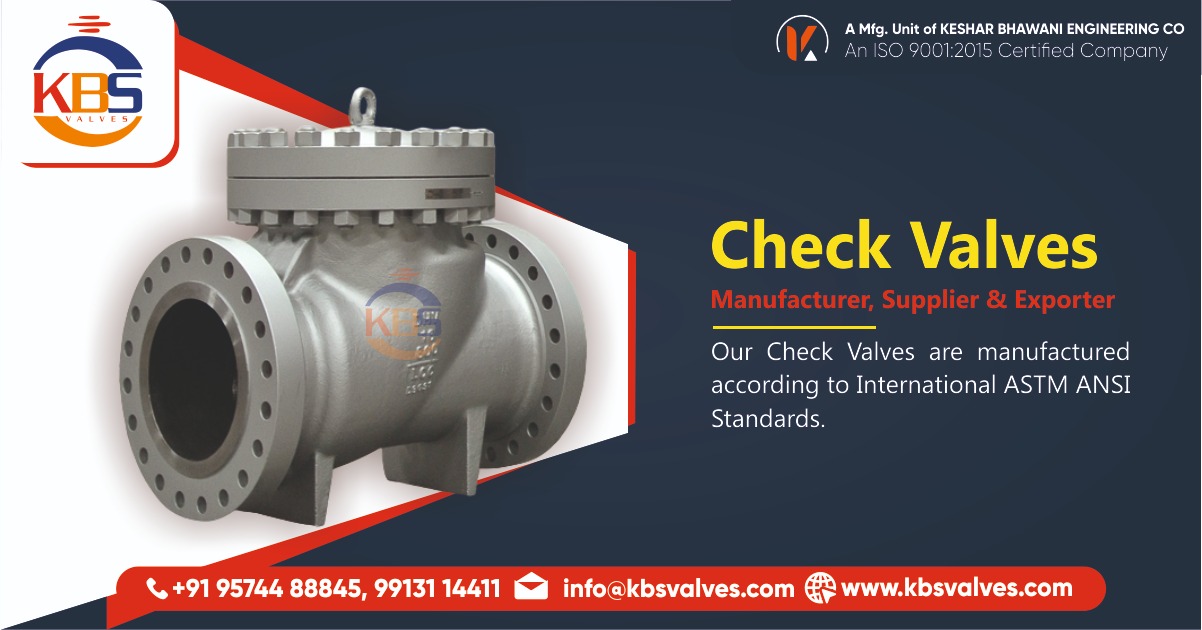 Check Valves Manufacturer in Ahmedabad