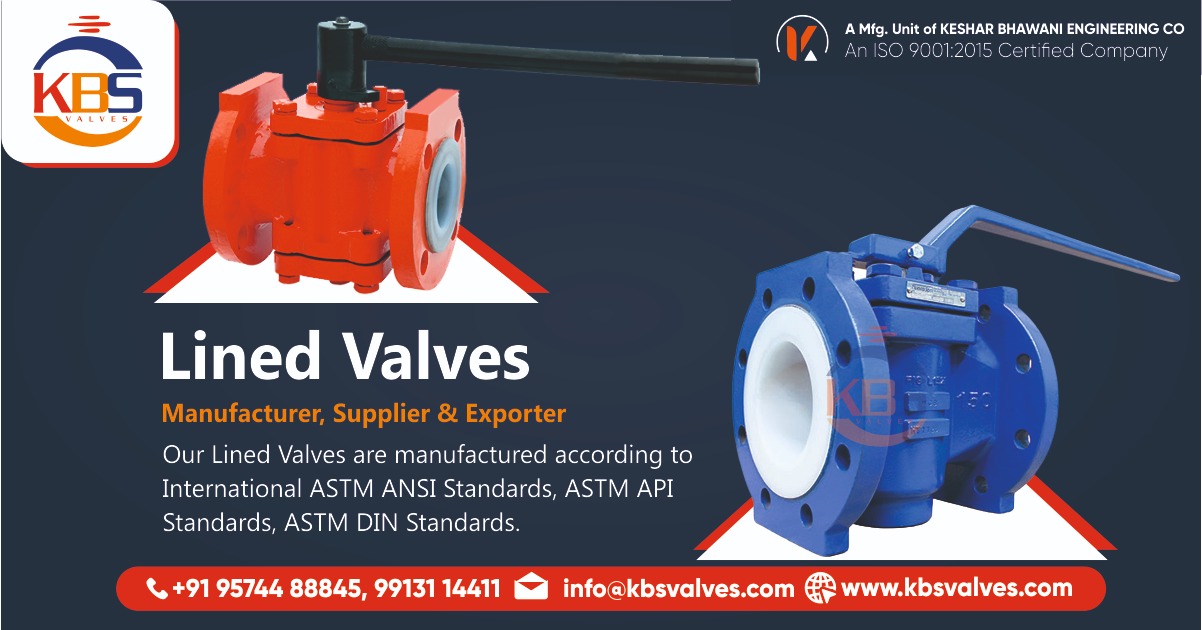 Lined Valves Manufacturer in Ahmedabad