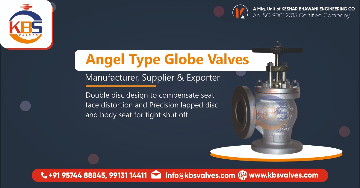 Angel Type Globe Valves Manufacturer in Ahmedabad, Gujarat, India