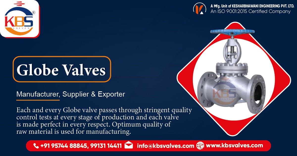 Globe Valves Manufacturer in Ahmedabad, Gujarat, India