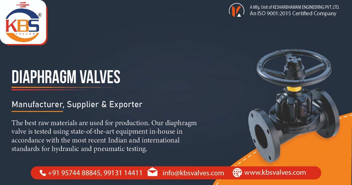 Diaphragm Valves Supplier in Ahmedabad, Gujarat, India