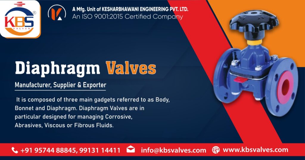 Diaphragm Valve Manufacturers in India