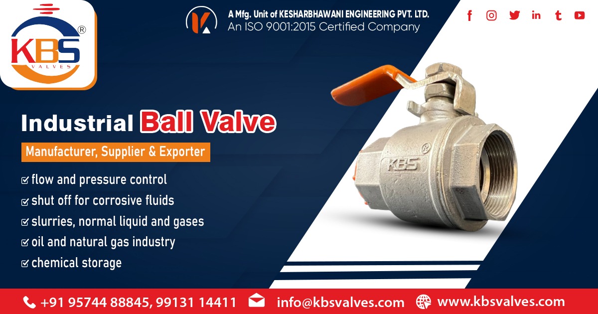 Suppliers of Industrial Ball Valve in India