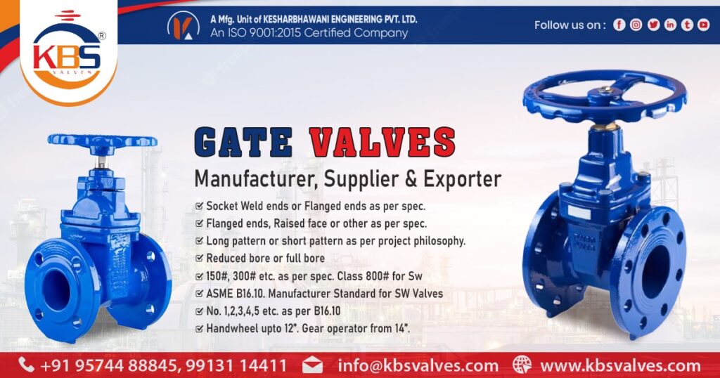 Supplier of Gate Valves in Maharashtra