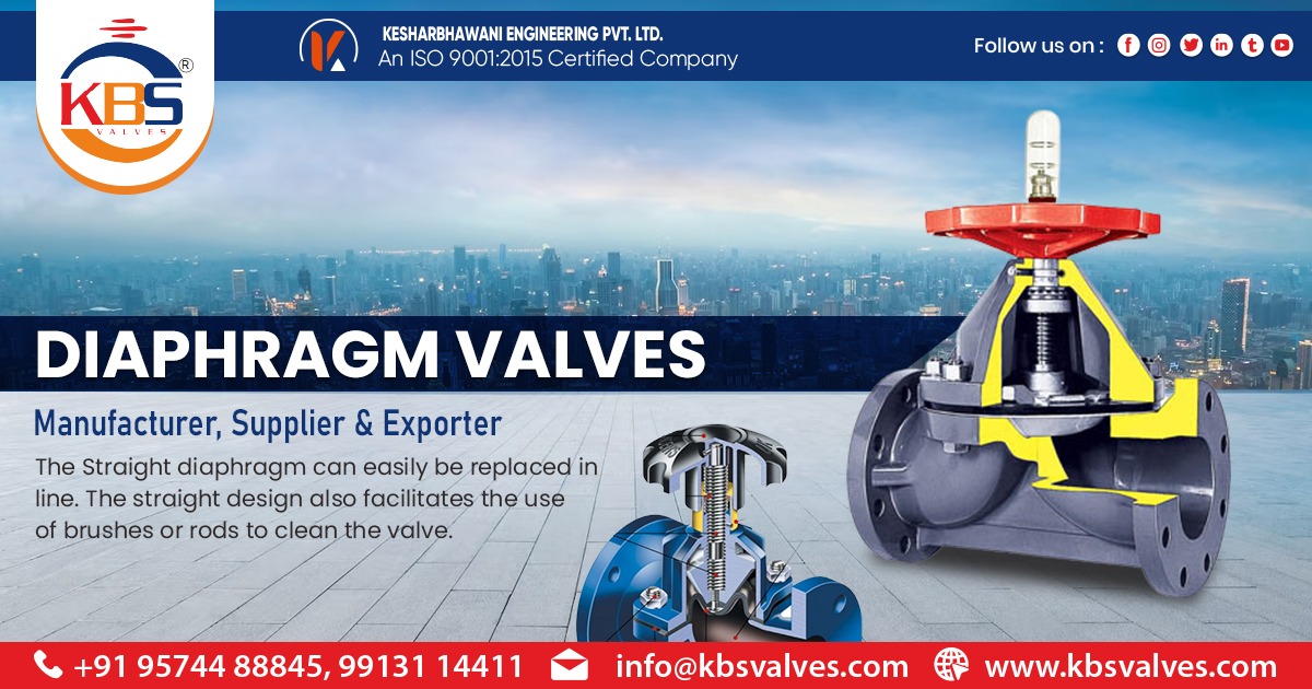 Supplier of Diaphragm Valve Madhya Pradesh