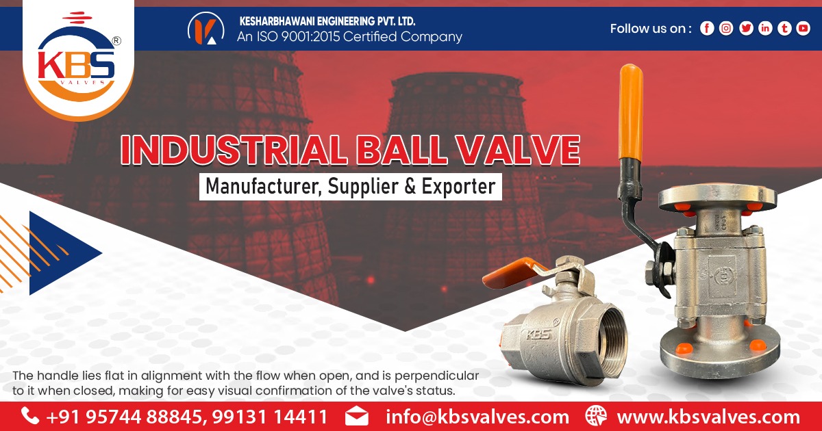 Supplier of Industrial Ball Valve in Punjab