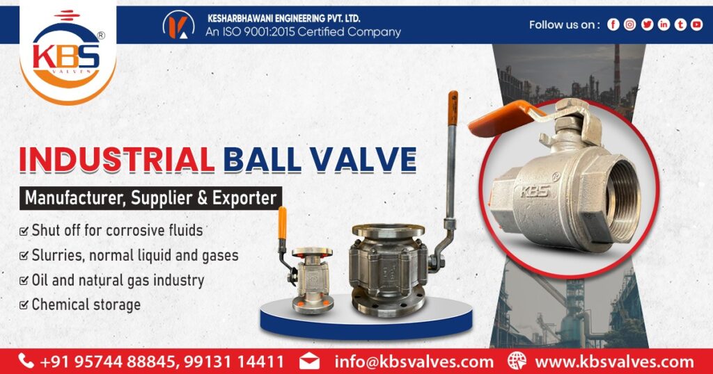 Supplier of Industrial Ball Valve In Tamil Nadu