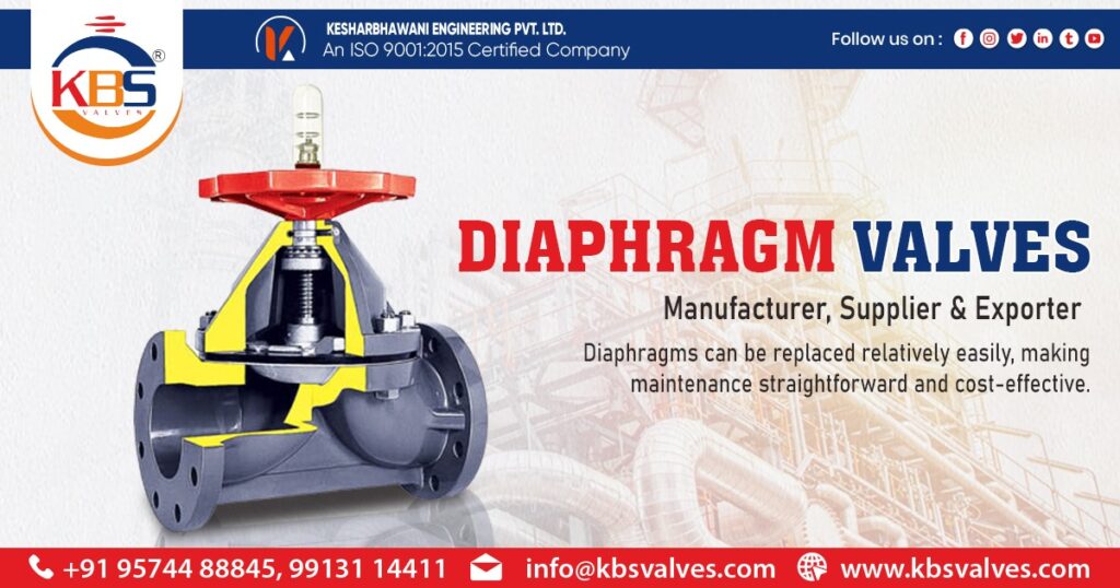Supplier of Diaphragm Valve In Mumbai
