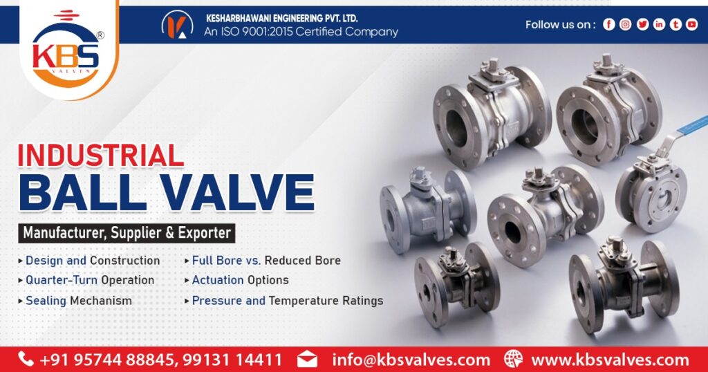Industrial Ball Valves Manufacturer and Supplier in India