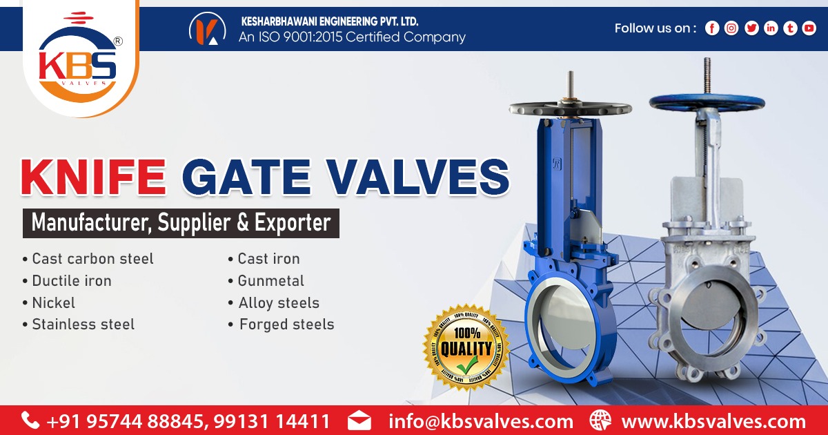 Supplier of Knife Gate Valves in Bengaluru