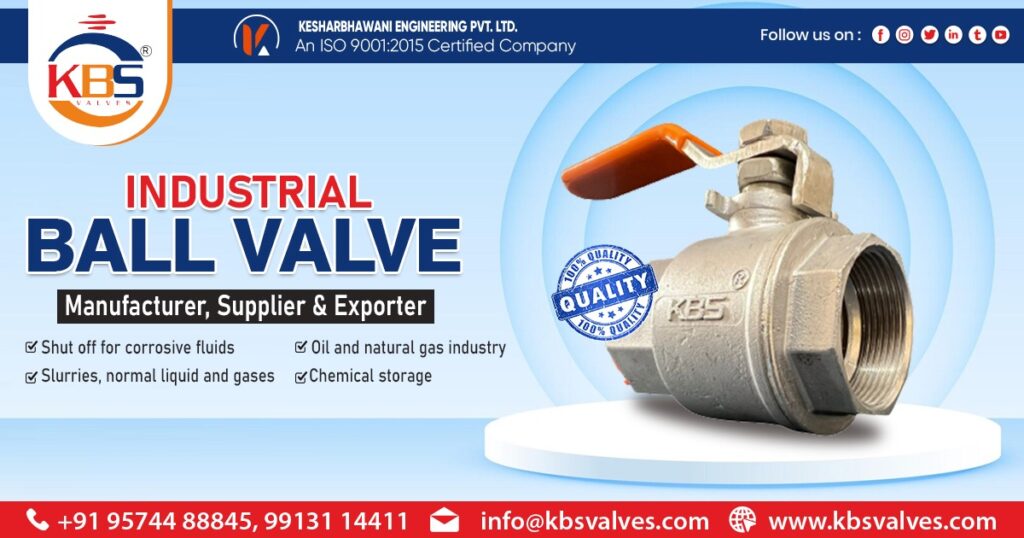 Supplier of Industrial Ball Valve in Allahabad