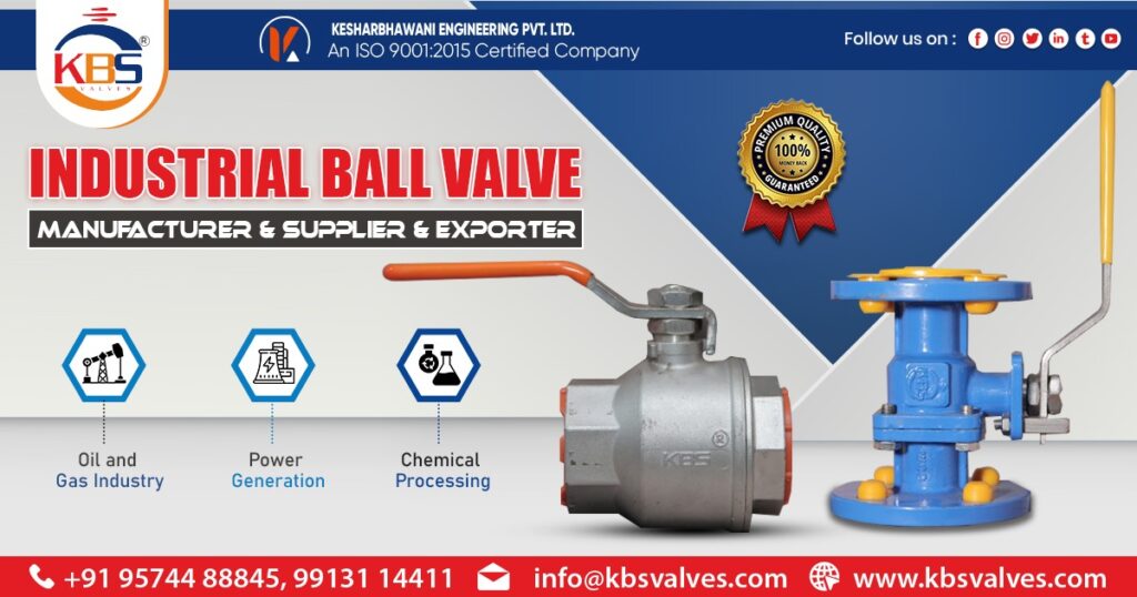 Supplier of Industrial Ball Valve in Solapur