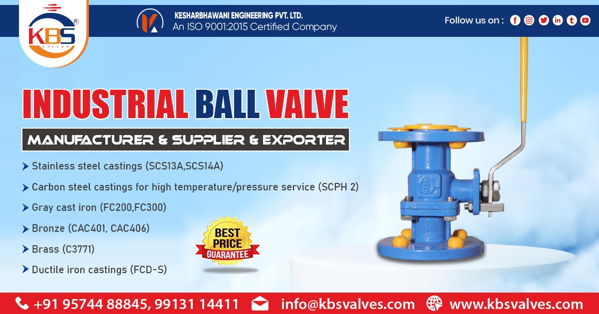 Supplier of Industrial Ball Valve in Pune