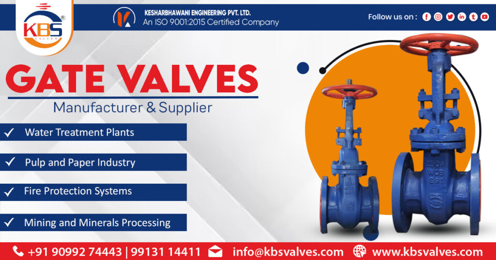 Supplier of Gate Valves in Pune