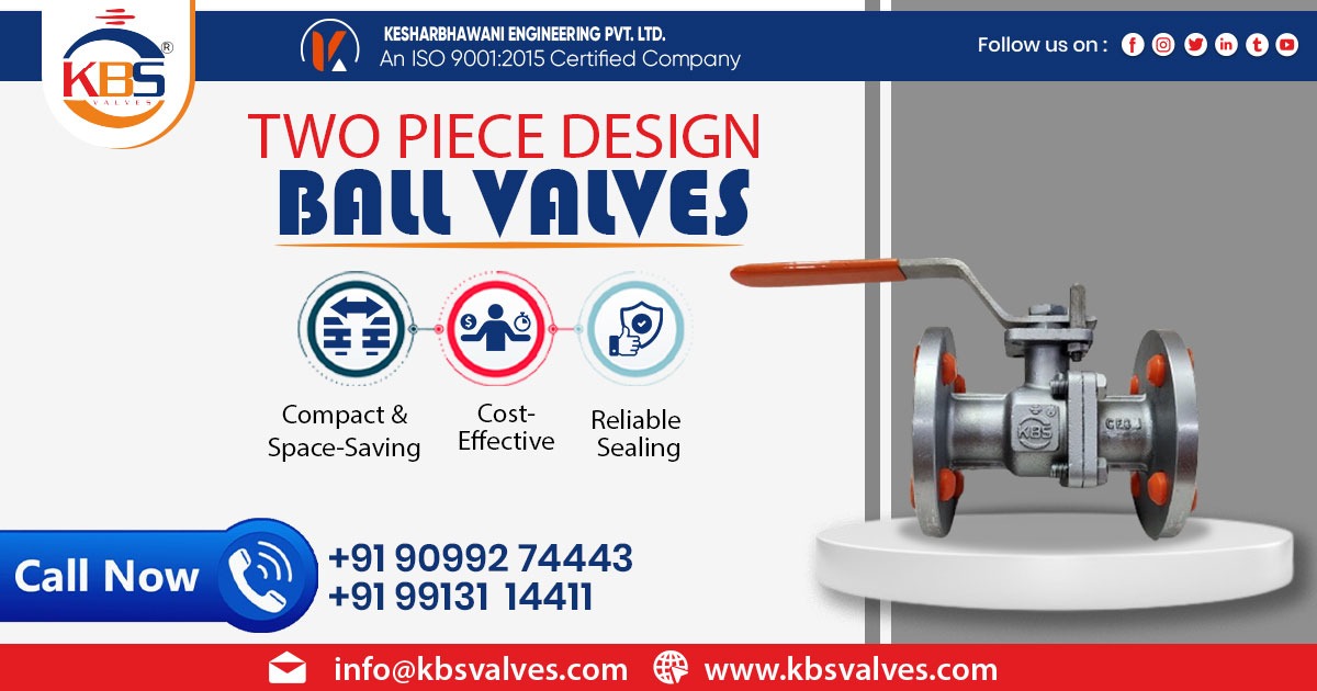 Two Piece Design Ball Valve in Jharkhand