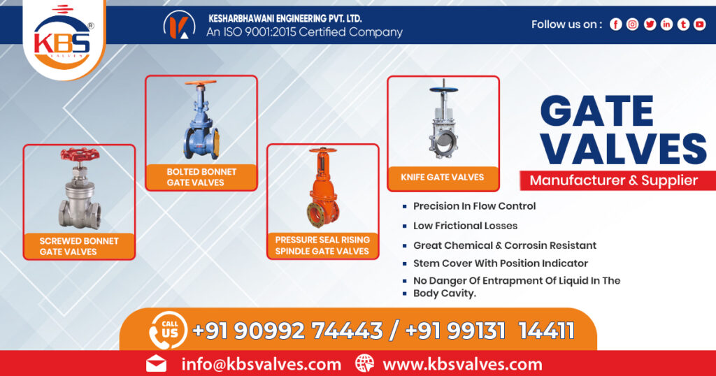 Supplier of Gate Valves in Kerala