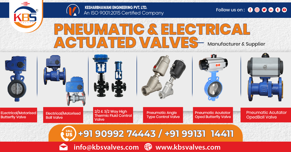 Pneumatic and Electrical Actuated Valves in Uttar Pradesh