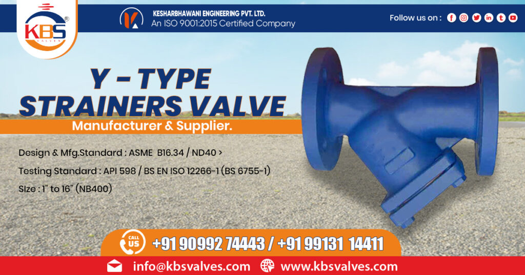 Supplier of Y Type Strainer Valve in Jharkhand