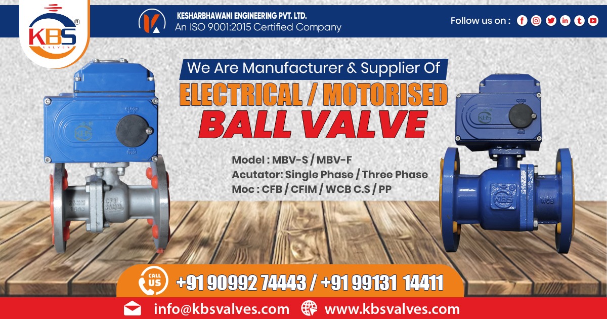 Supplier of Electric Motorized Ball Valve in Chhattisgarh