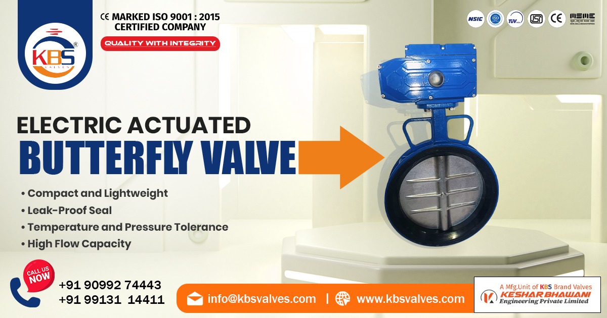 Exporter of Electric Actuated Butterfly Valve in Oman