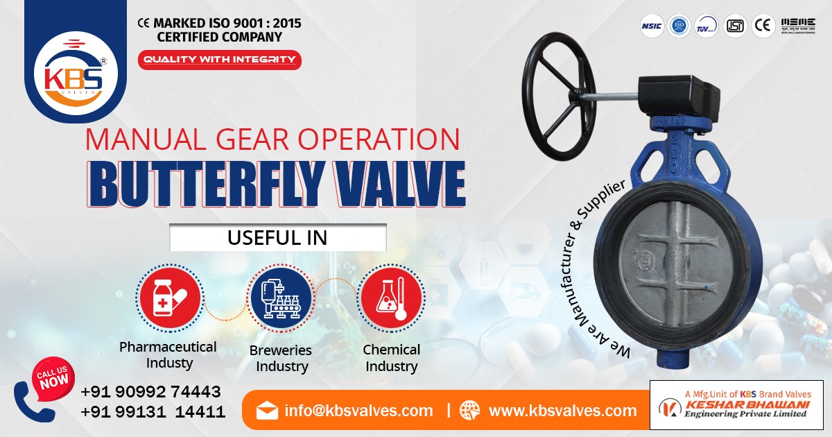 Manual Gear Operated Butterfly Valve in Kazakhstan