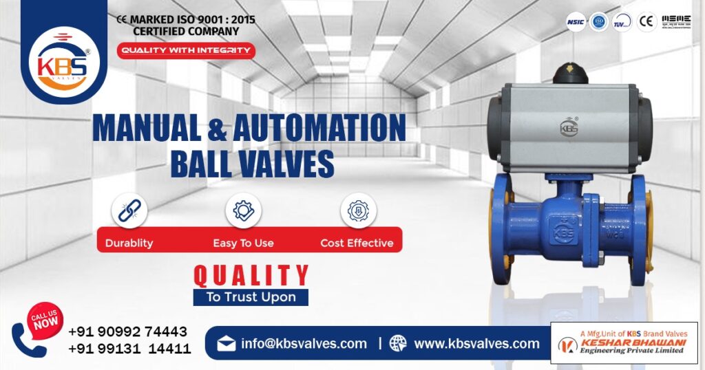 Exporter of Manual and Automation Ball Valves in UAE