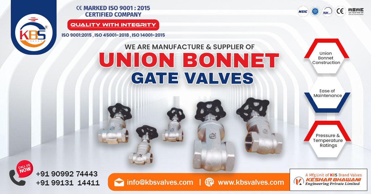 Exporter of Union Bonnet Gate Valve in United States