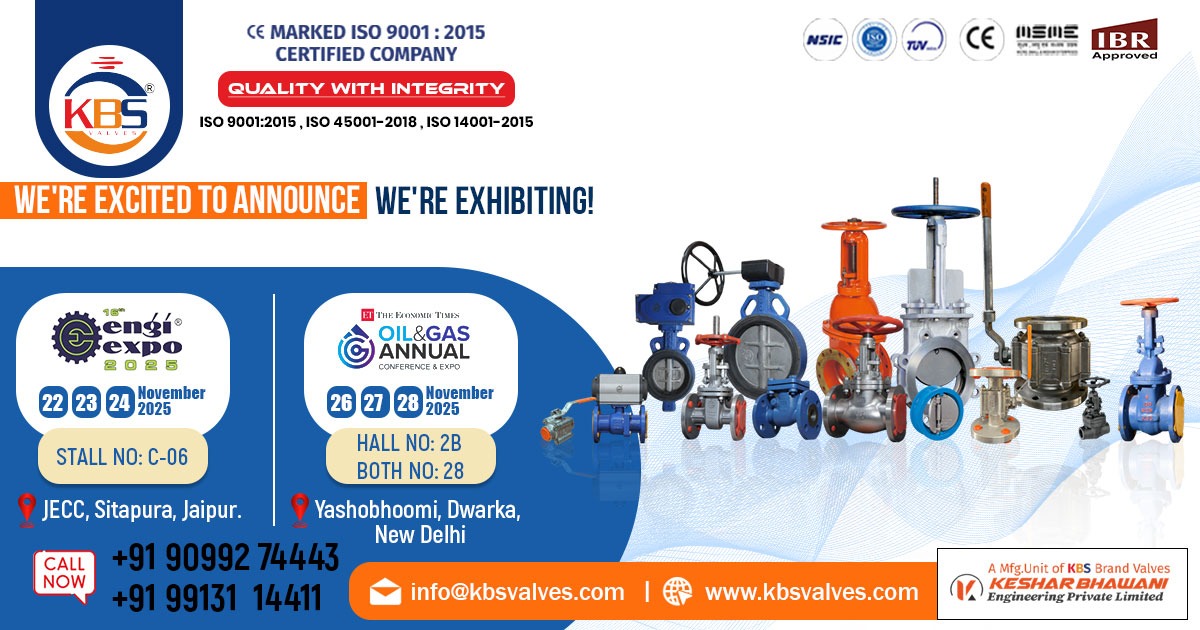 KBS Valves participates in the 16th Engi Expo 2025 and the Oil & Gas Annual Conference & Expo.