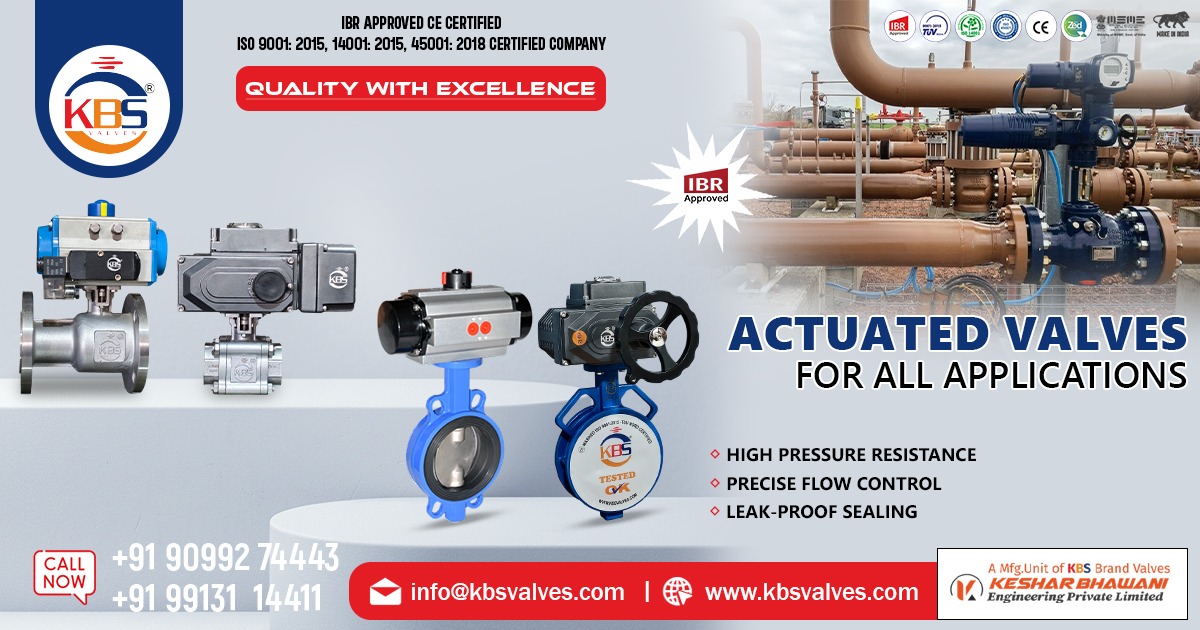 Actuated Valves for All Applications in India