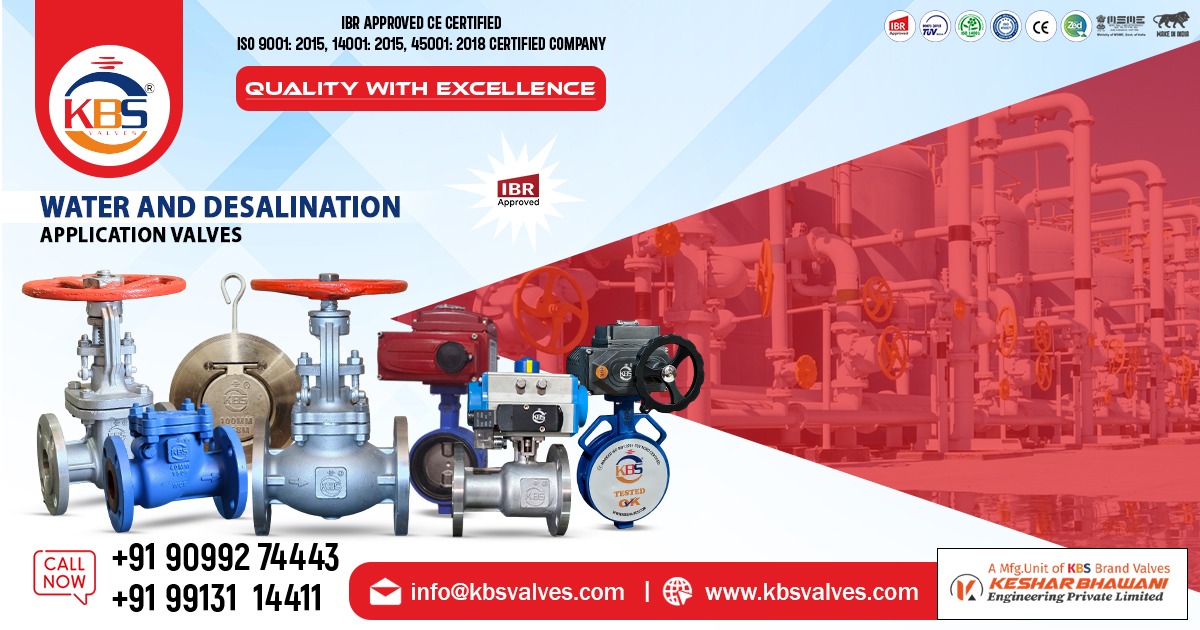 Water and Desalination Application Valve in India
