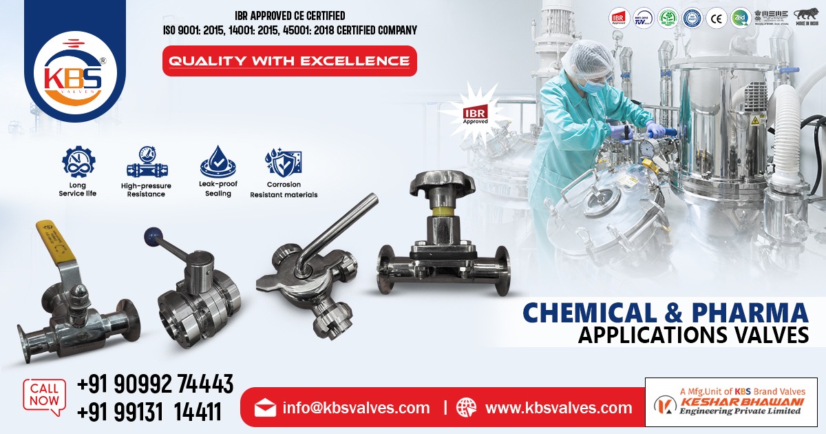 Industrial Valve for Chemical and Pharma Industry in United States