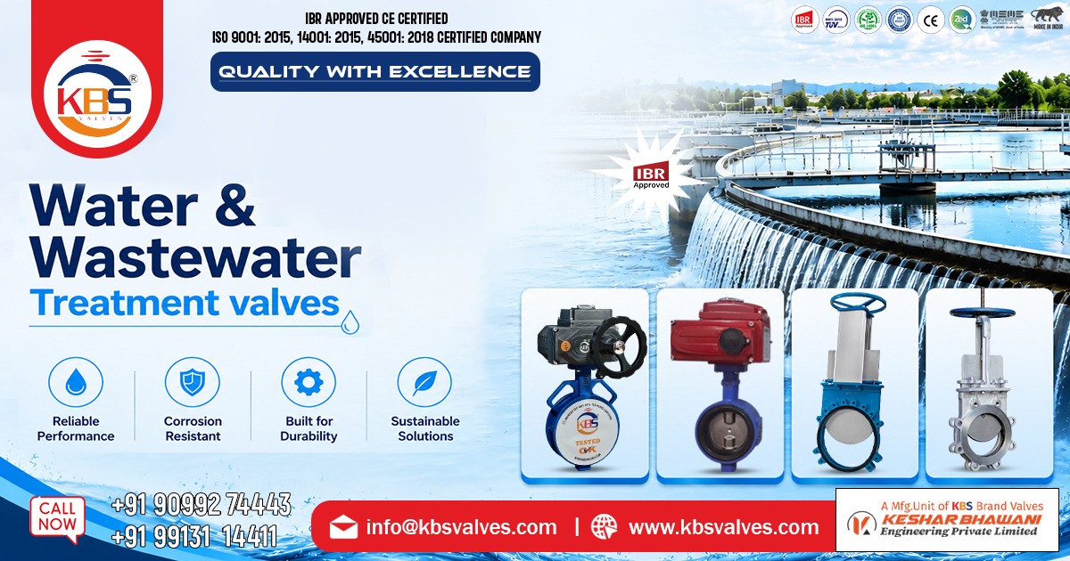 Water and Wastewater Treatment Valves in India