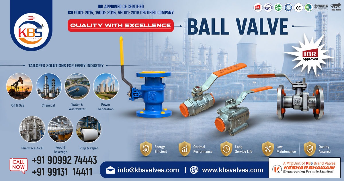 Industrial Ball Valve in India