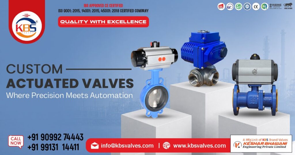 Custom Actuated Valves Supplier in India