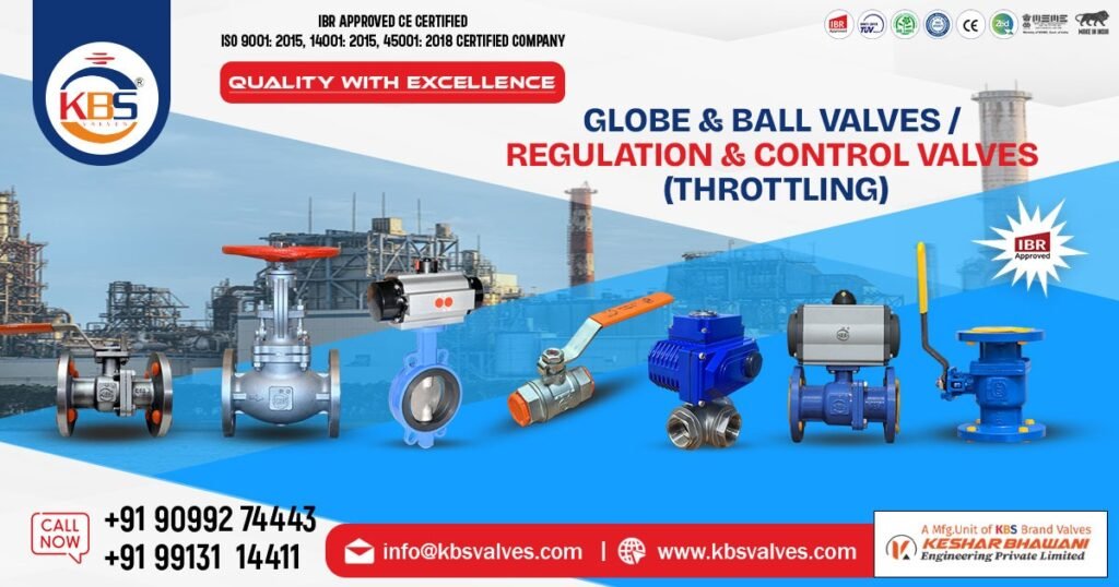 High-Performance Globe and Ball Valves | Throttling Control Valves in Madhya Pradesh