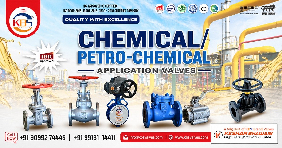 Chemical and Petrochemical Application Valves in Gujarat