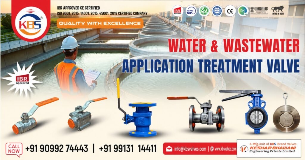 Industrial Valve for Water and Wastewater Treatment in Rajasthan