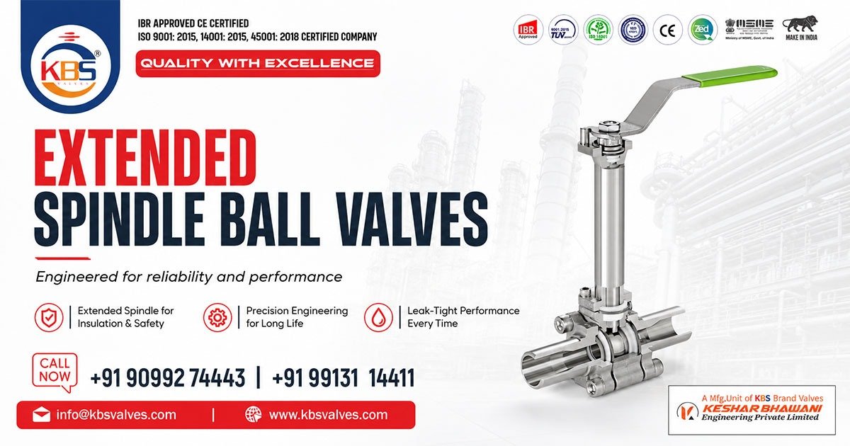 Extended Spindle Ball Valves in Uttar Pradesh