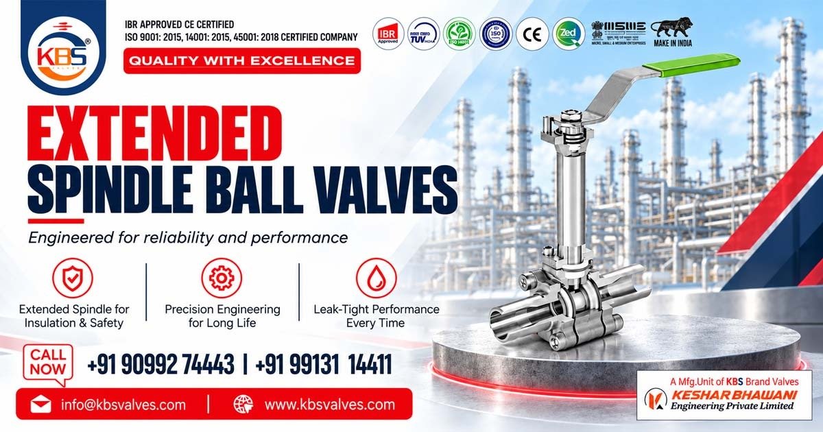 Extended Spindle Ball Valves in Tamil Nadu