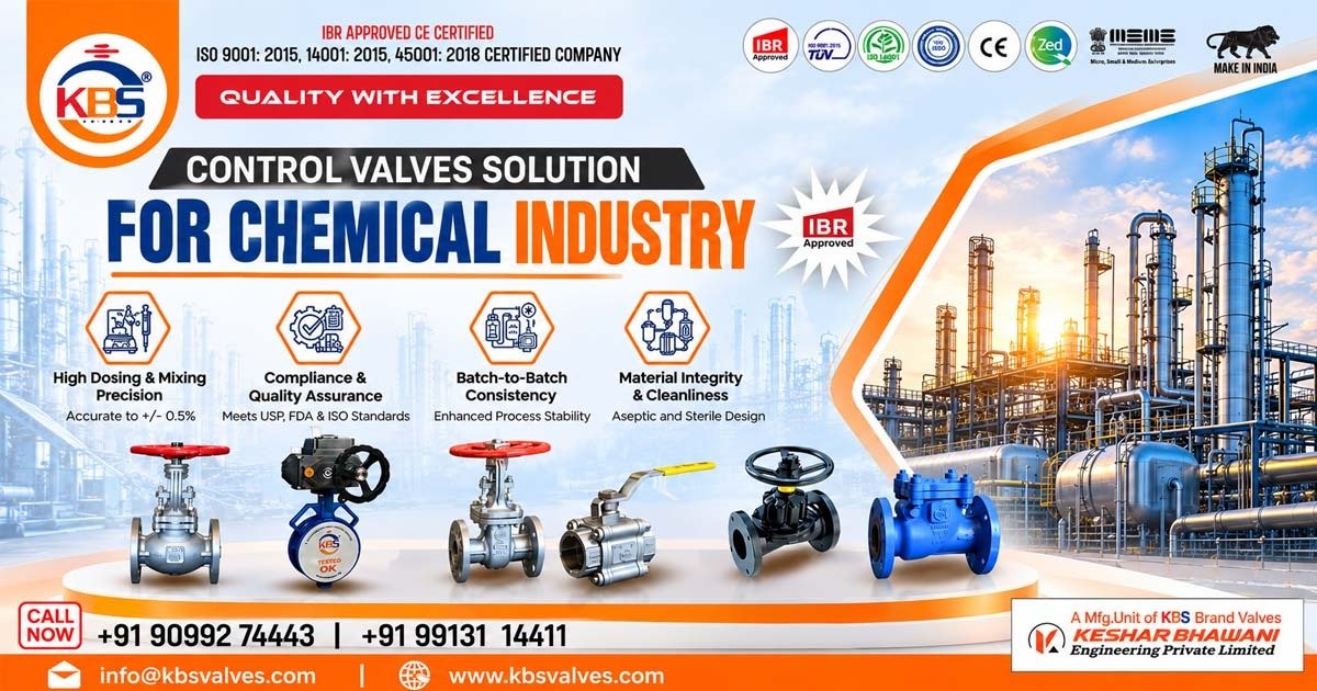 Complete Valves Solution for Chemical Industry in India