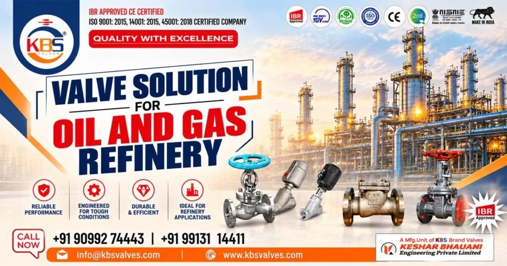 Best Valve Manufacturer for Oil and Gas Refineries